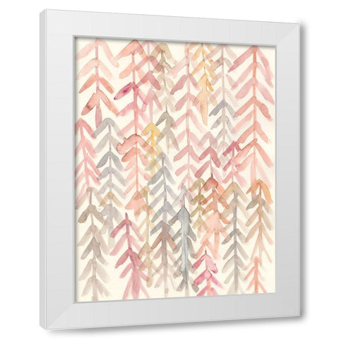 Barberry II White Modern Wood Framed Art Print by Zarris, Chariklia