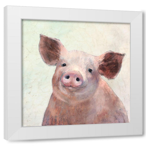 Over the Gate III White Modern Wood Framed Art Print by Borges, Victoria