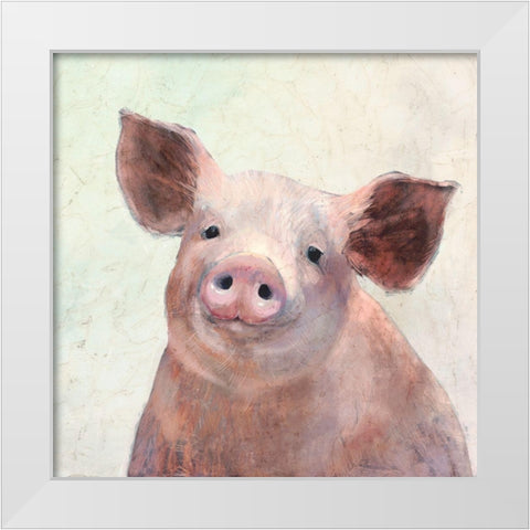 Over the Gate III White Modern Wood Framed Art Print by Borges, Victoria