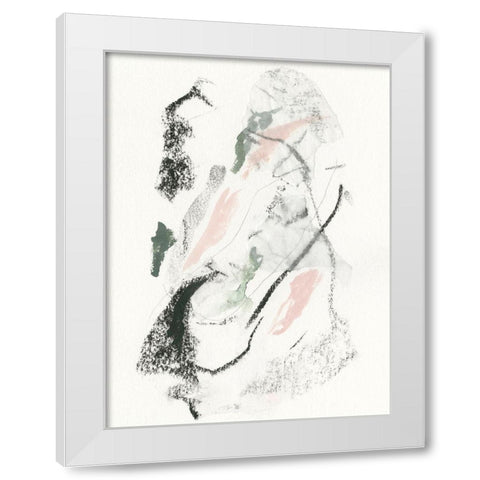 Unravel I White Modern Wood Framed Art Print by Borges, Victoria