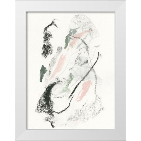 Unravel I White Modern Wood Framed Art Print by Borges, Victoria