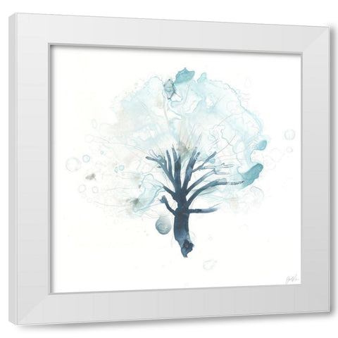 Liquid Arbor I White Modern Wood Framed Art Print by Vess, June Erica