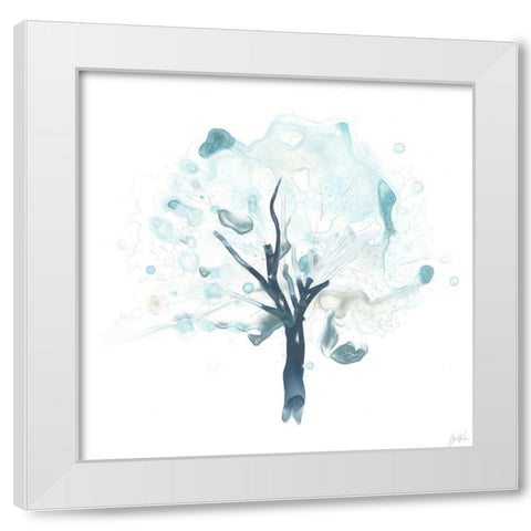Liquid Arbor II White Modern Wood Framed Art Print by Vess, June Erica