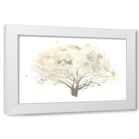 Neutral Arbor II White Modern Wood Framed Art Print by Vess, June Erica