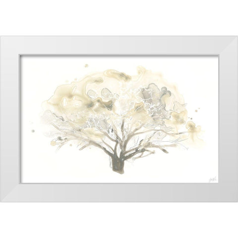 Neutral Arbor II White Modern Wood Framed Art Print by Vess, June Erica