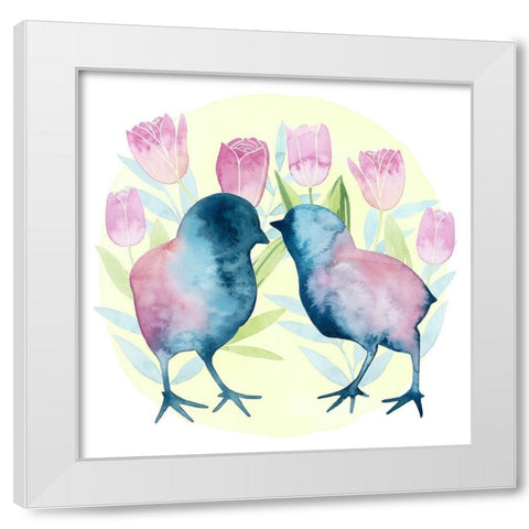 Tulip Easter II White Modern Wood Framed Art Print by Popp, Grace