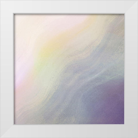 Abalone Haze I White Modern Wood Framed Art Print by Borges, Victoria