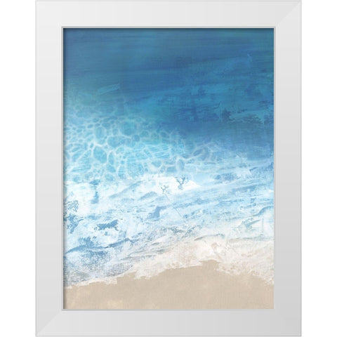 Ebb and Flow I White Modern Wood Framed Art Print by Borges, Victoria