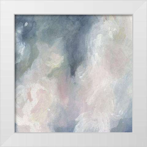 Blue Ambrosia I White Modern Wood Framed Art Print by Borges, Victoria