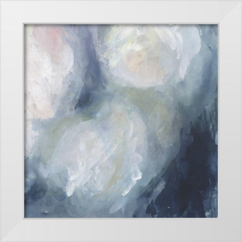 Blue Ambrosia II White Modern Wood Framed Art Print by Borges, Victoria