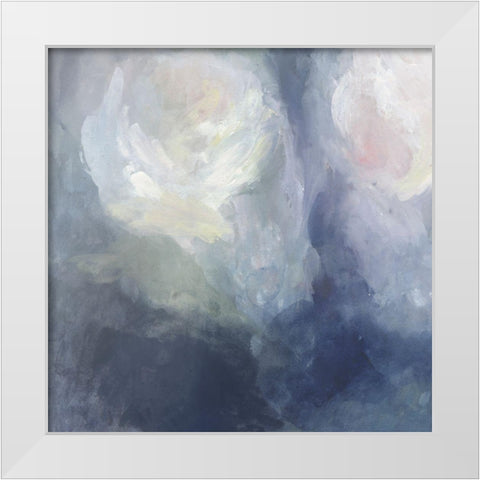 Blue Ambrosia III White Modern Wood Framed Art Print by Borges, Victoria