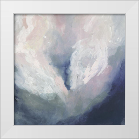 Blue Ambrosia IV White Modern Wood Framed Art Print by Borges, Victoria