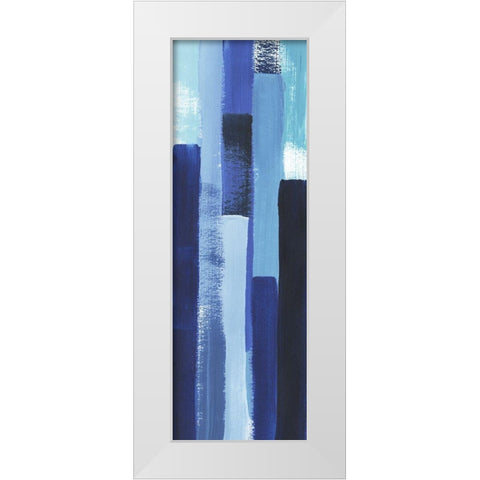 Azule Waterfall I White Modern Wood Framed Art Print by Popp, Grace