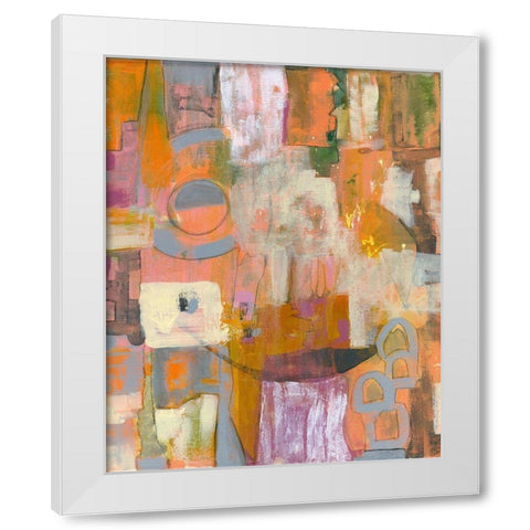 Pretty in Pinks I White Modern Wood Framed Art Print by Daavettila, Tara
