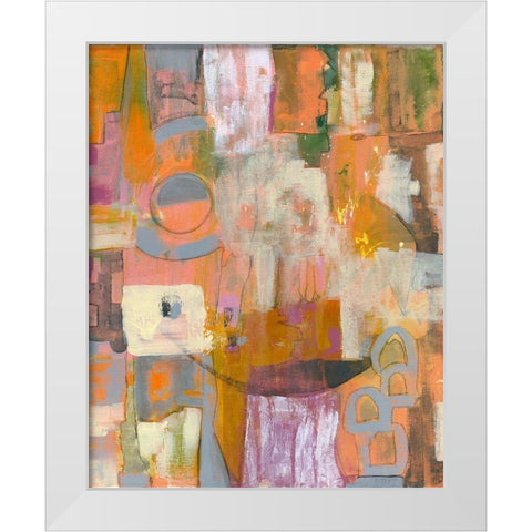Pretty in Pinks I White Modern Wood Framed Art Print by Daavettila, Tara