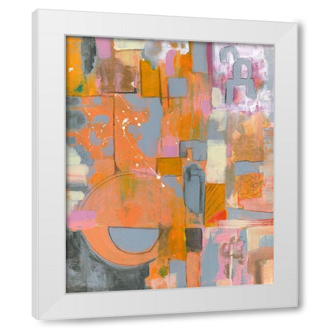 Pretty in Pinks II White Modern Wood Framed Art Print by Daavettila, Tara