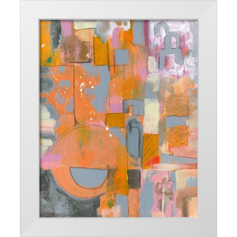 Pretty in Pinks II White Modern Wood Framed Art Print by Daavettila, Tara