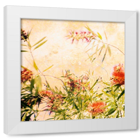 Bottle Brush III White Modern Wood Framed Art Print by Nall, Skip