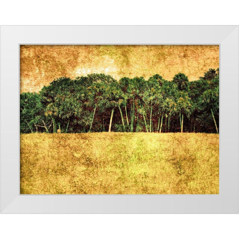 Grunge Beach II White Modern Wood Framed Art Print by Nall, Skip