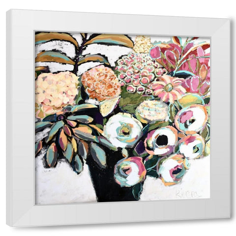Summer Lovin I White Modern Wood Framed Art Print by Rivera, Michelle