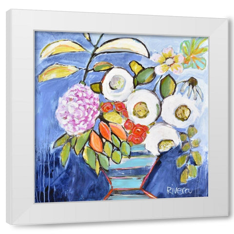 Summer Lovin II White Modern Wood Framed Art Print by Rivera, Michelle