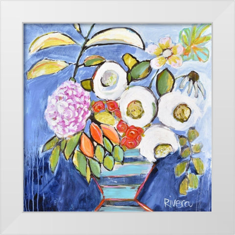 Summer Lovin II White Modern Wood Framed Art Print by Rivera, Michelle