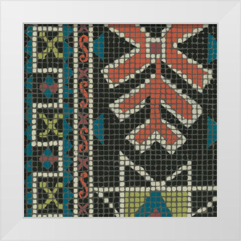 Woven Journey I White Modern Wood Framed Art Print by Zarris, Chariklia