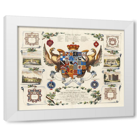 Baronagium Genealogicum  White Modern Wood Framed Art Print by Segar, Sir William