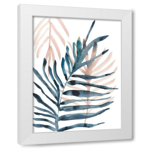 Panama Palms I White Modern Wood Framed Art Print by Zarris, Chariklia