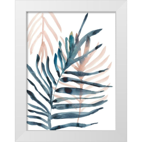 Panama Palms I White Modern Wood Framed Art Print by Zarris, Chariklia