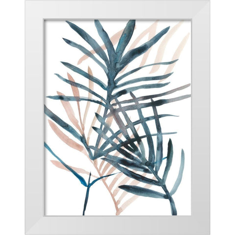 Panama Palms II White Modern Wood Framed Art Print by Zarris, Chariklia