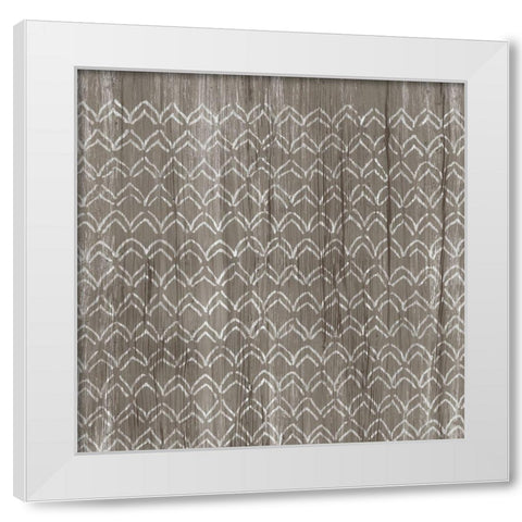 Weathered Wood Patterns VI White Modern Wood Framed Art Print by Vess, June Erica