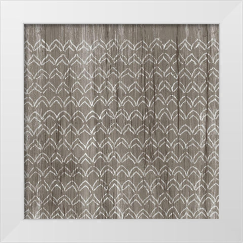 Weathered Wood Patterns VI White Modern Wood Framed Art Print by Vess, June Erica
