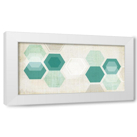 Hex Mobile I White Modern Wood Framed Art Print by Fagalde, Jarman