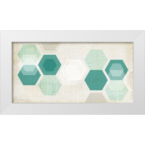 Hex Mobile I White Modern Wood Framed Art Print by Fagalde, Jarman