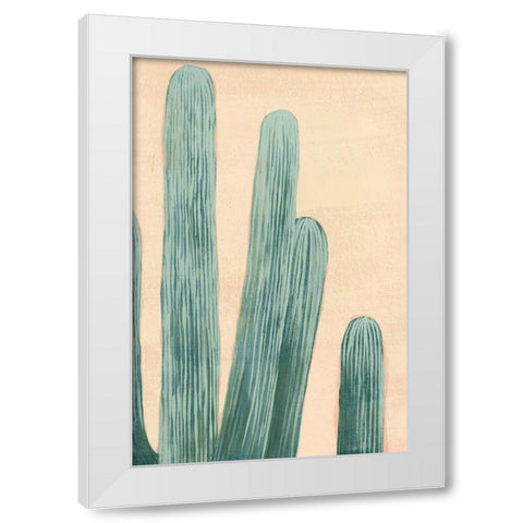 Dusty Cacti II White Modern Wood Framed Art Print by Popp, Grace