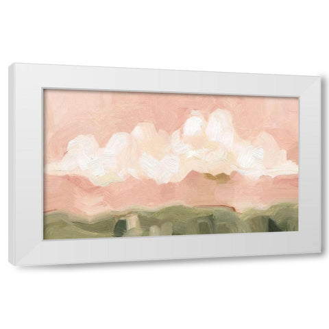 Pink Haze Sunset II White Modern Wood Framed Art Print by Scarvey, Emma