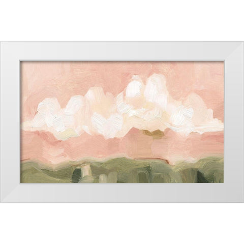 Pink Haze Sunset II White Modern Wood Framed Art Print by Scarvey, Emma