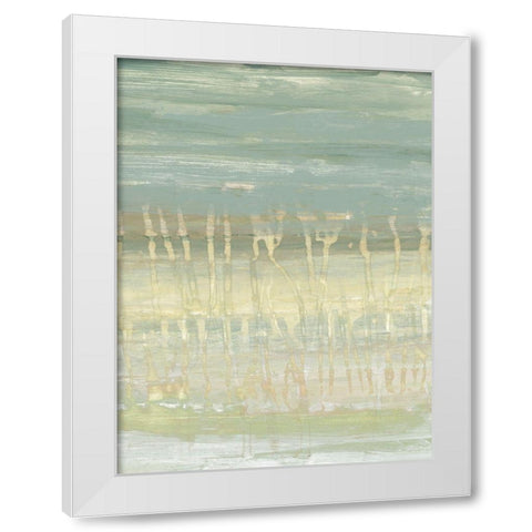 Muted Horizon I White Modern Wood Framed Art Print by Goldberger, Jennifer