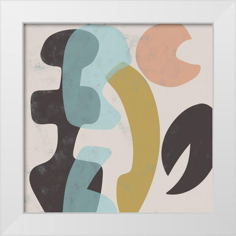 Sass III White Modern Wood Framed Art Print by Zarris, Chariklia