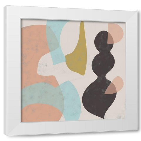 Sass IV White Modern Wood Framed Art Print by Zarris, Chariklia