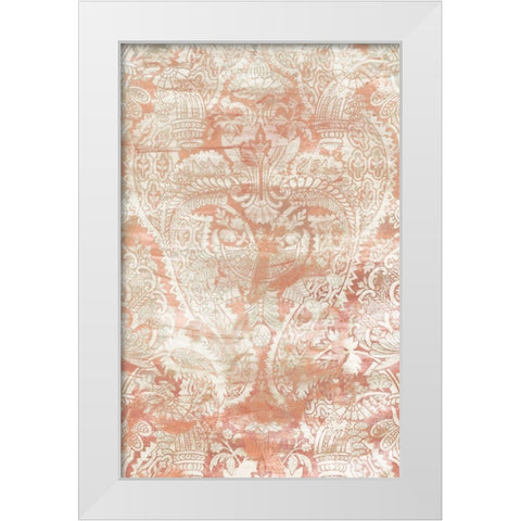 Garnet Weft I White Modern Wood Framed Art Print by Vess, June Erica