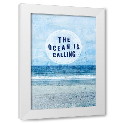 Paradise Sentiment II White Modern Wood Framed Art Print by Fagalde, Jarman