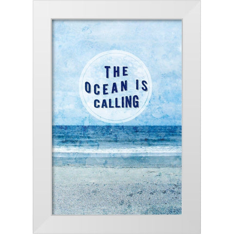 Paradise Sentiment II White Modern Wood Framed Art Print by Fagalde, Jarman