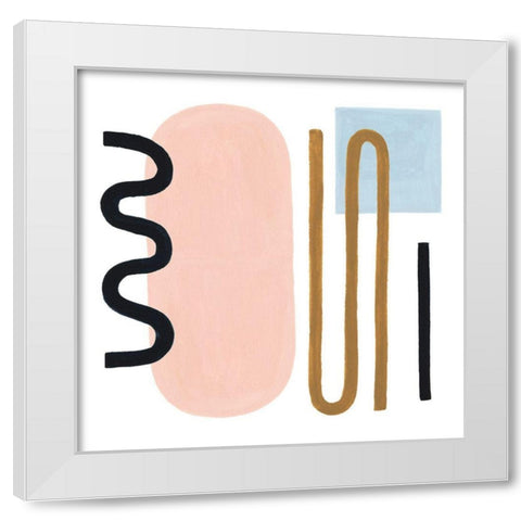 Informal Formation I White Modern Wood Framed Art Print by Popp, Grace