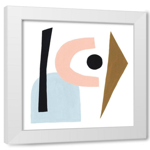 Informal Formation II White Modern Wood Framed Art Print by Popp, Grace