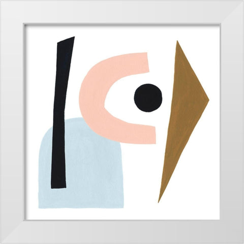 Informal Formation II White Modern Wood Framed Art Print by Popp, Grace
