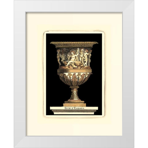 Renaissance Vase II White Modern Wood Framed Art Print by Vision Studio