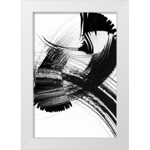 Your Move on White VI White Modern Wood Framed Art Print by Chandler, Sharon