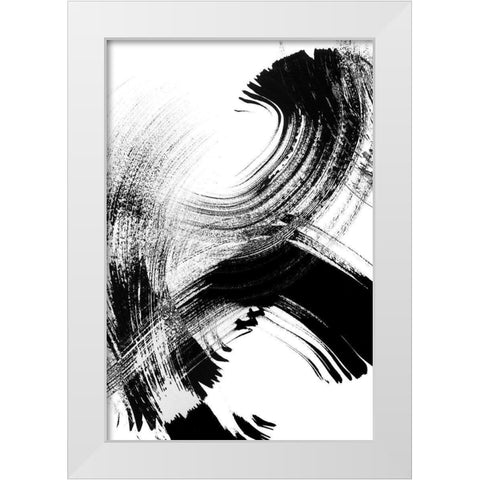Your Move on White VIII White Modern Wood Framed Art Print by Chandler, Sharon